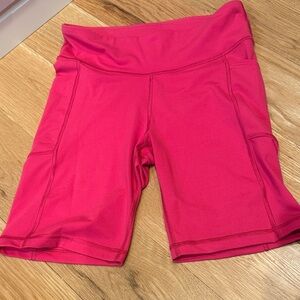 GAP Women's Bright Pink Bike Shorts